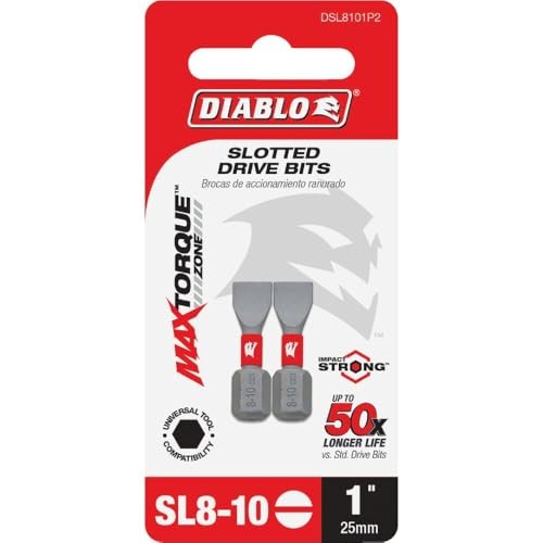 Diablo slotted drive bits - drive,